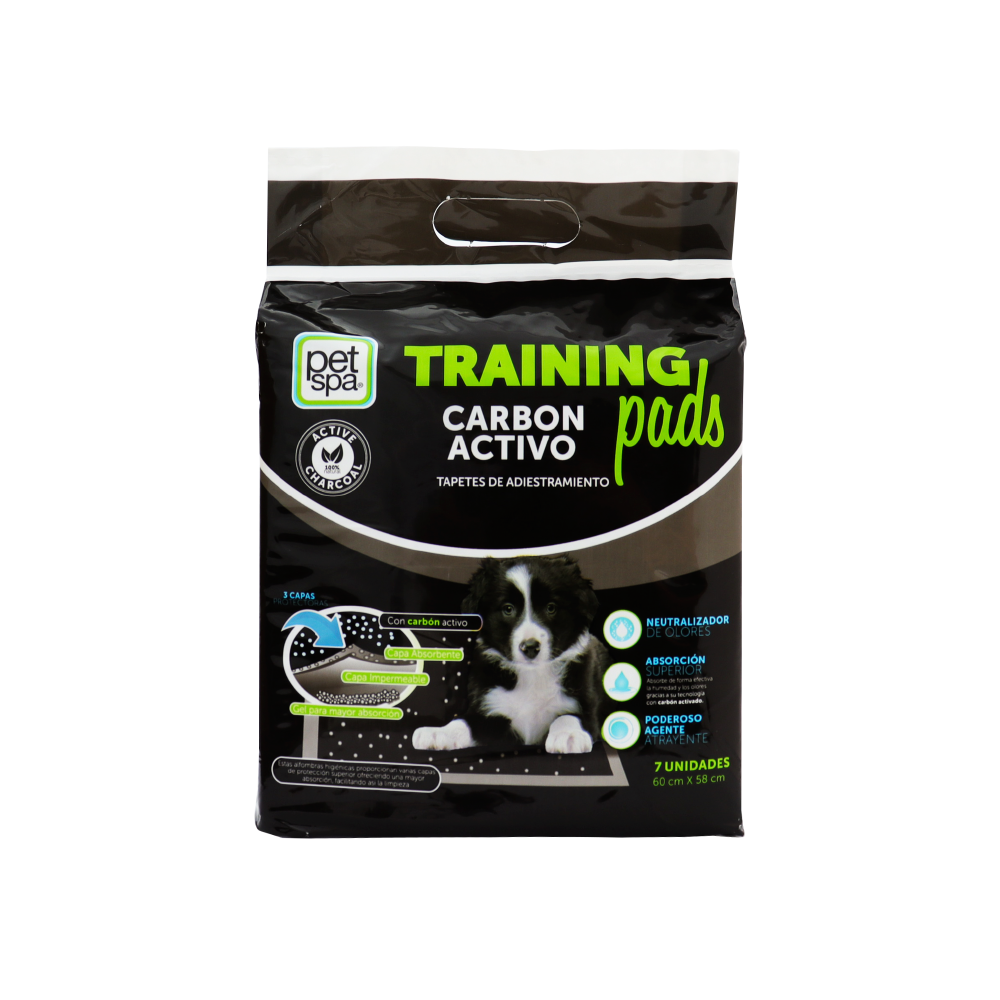 Tapete De Entrenamiento Para Perro Pet Spa De Carbon Activo X 14 Unidades
