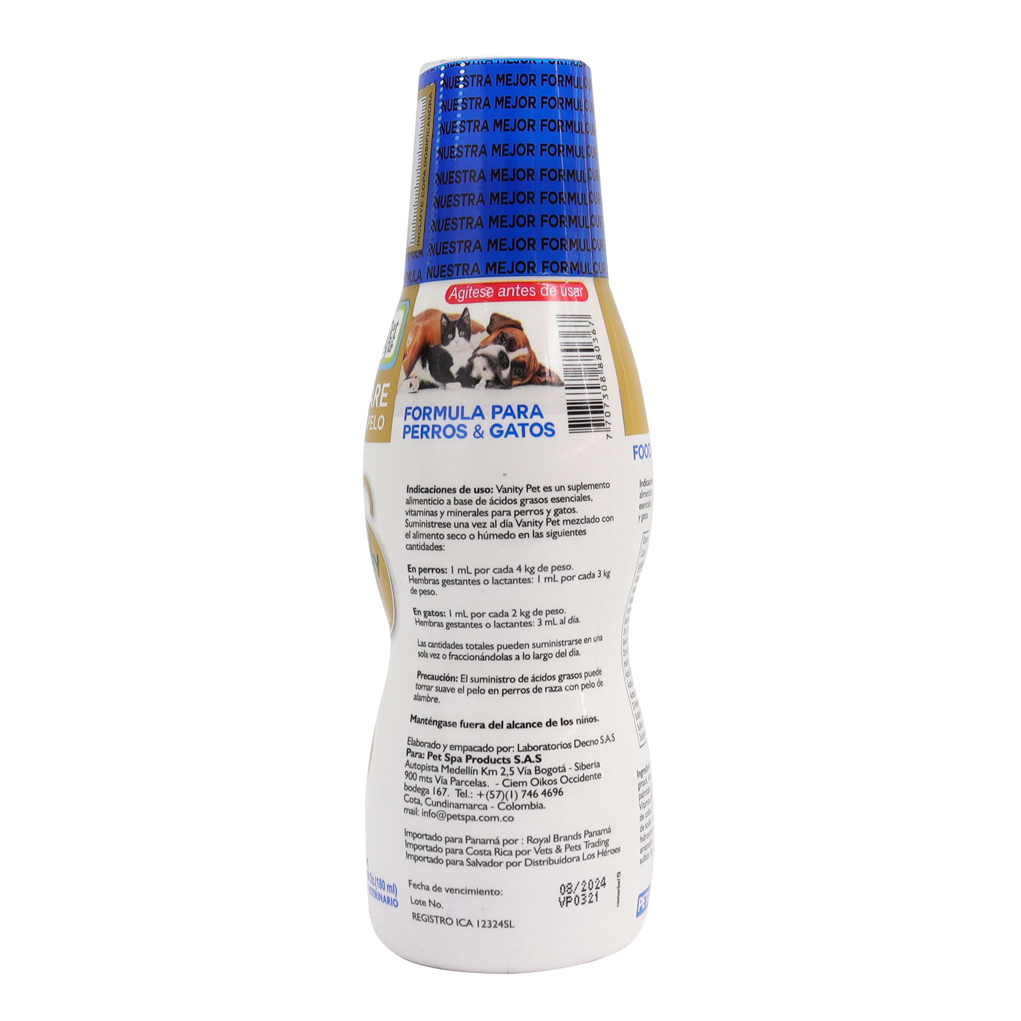 Suplemento Alimenticio para Perros y Gatos Vanity Pet Maxi 180 ml - Imagen 3