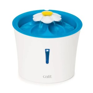 Fuente De Agua Para Gato Catit Con Flor y Luz Led Azul 3 Lt