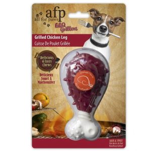 Juguete Para Perro All For Paws Pata De Pollo Plastico Rojo