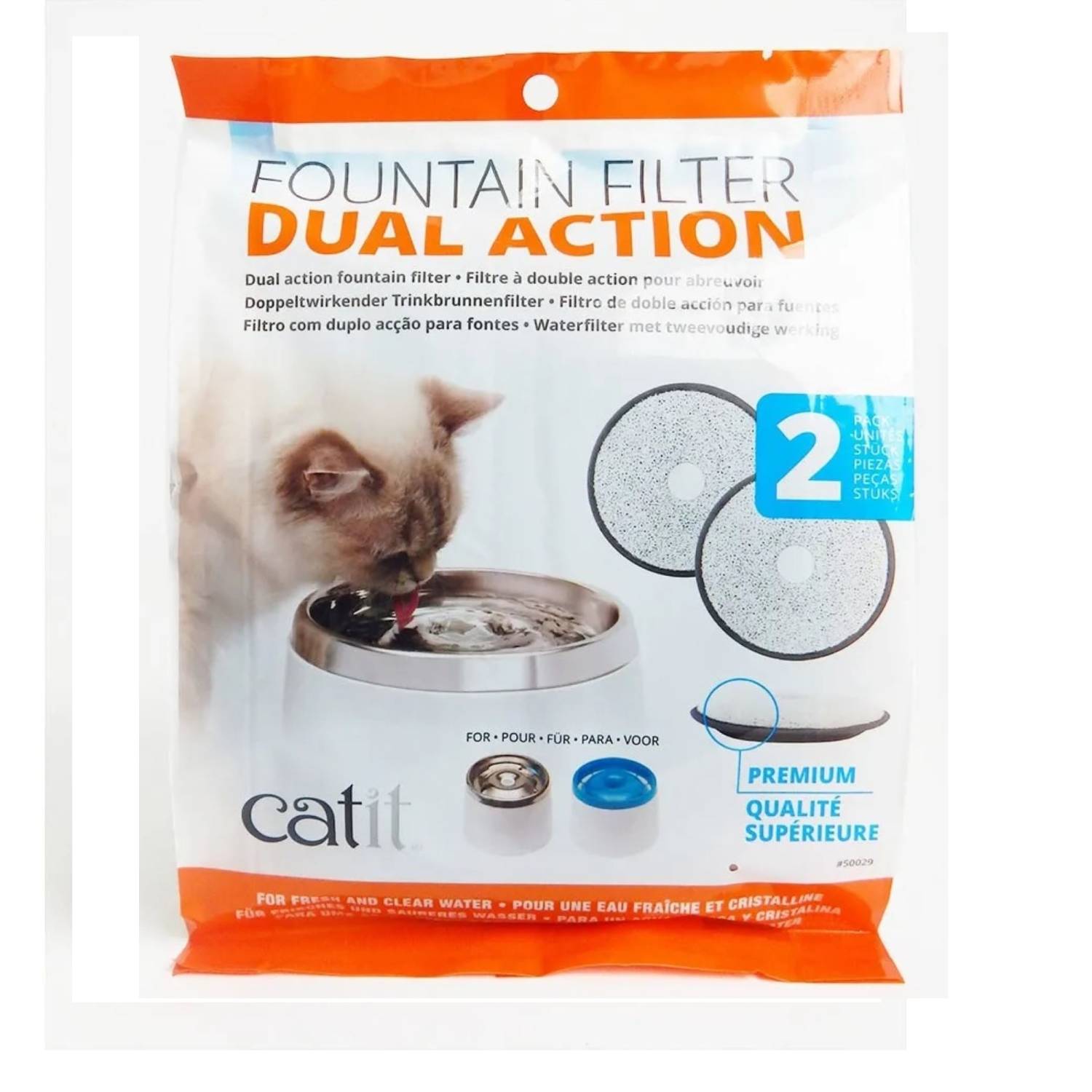 Catit Repuestos Fuente Acero Inoxidable, 2 Un.
