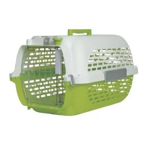 Guacal Para Perro Dog It Base Verde Tapa Blanca Talla M