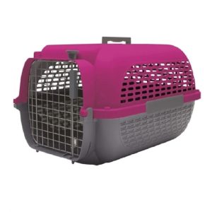 Guacal Para Perros Dogit Base Gris Oscuro y Tapa Fucsia Talla M