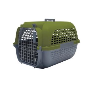 Guacal Para Perro Dogit Base Gris Tapa Khaki Talla XL