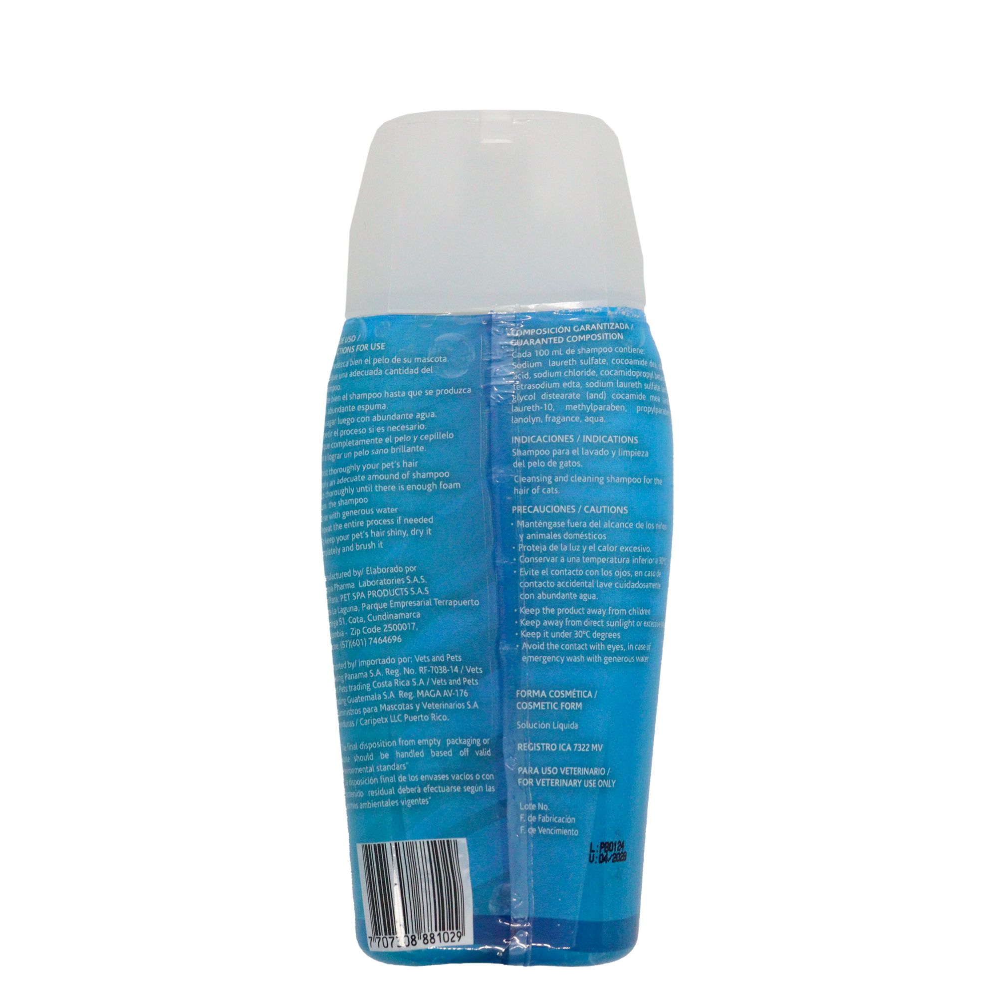 Shampoo Para Gato Pet Spa Perla Blanca 200 ml - Imagen 3