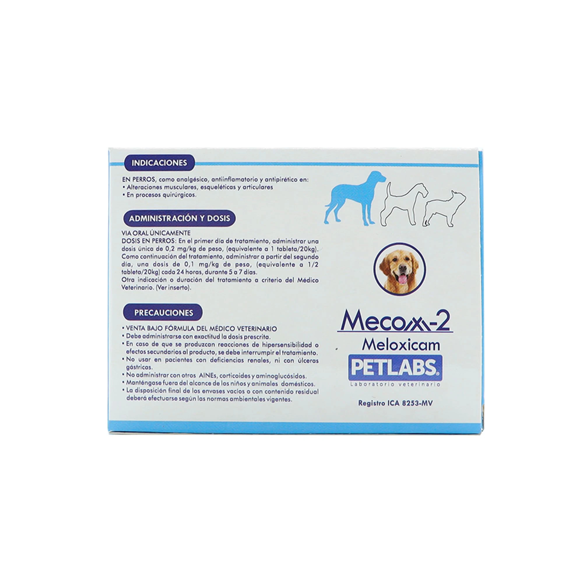 Antiinflamatorio y Analgesico Para Mascotas Mecox-2 Tabletas 4mg - Imagen 3