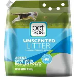 Arena Para Gato Pet Spa X 4.5 Kg (Bolsa con boquilla)