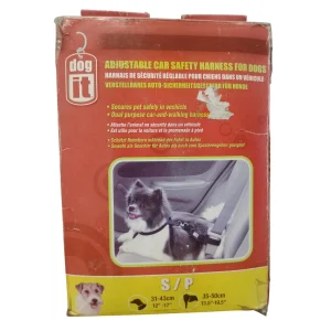 Arnes De Perro Dog It Para Para Carro Talla S Negro