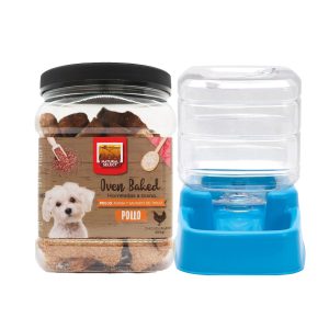 Dúo Galleta Natural Select biscuit sabor a pollo 454 Gr+Bebedero grande