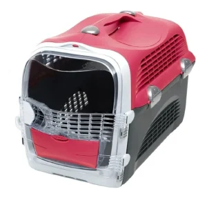 Guacal Para Gatos Catit 2.0 Cabrio Rojo Cereza - Pet Spa Colombia