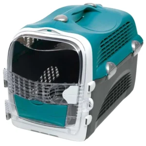 Guacal Para Gato Catit Cabrio Azul Turqueza - Pet Spa Colombia