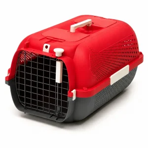 Guacal Para Gato Catit Medium Rojo Cereza Talla M - Pet Spa Colombia