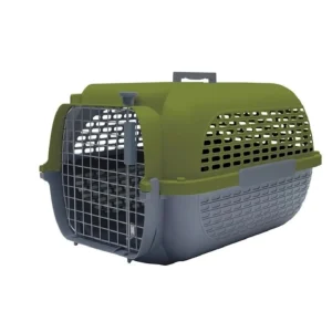 Guacal Para Perro Dogit Base Gris Tapa Khaki Talla L - Pet Spa Colombia