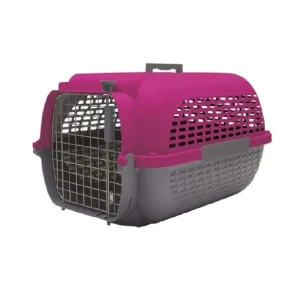Guacal Para Perro Dogit Base Gris Tapa Fucsia Talla S - Pet Spa Colombia