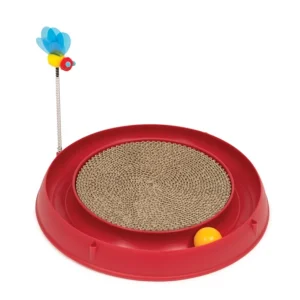 Juguete Para Gato Catit Rascador y Juguete Rojo