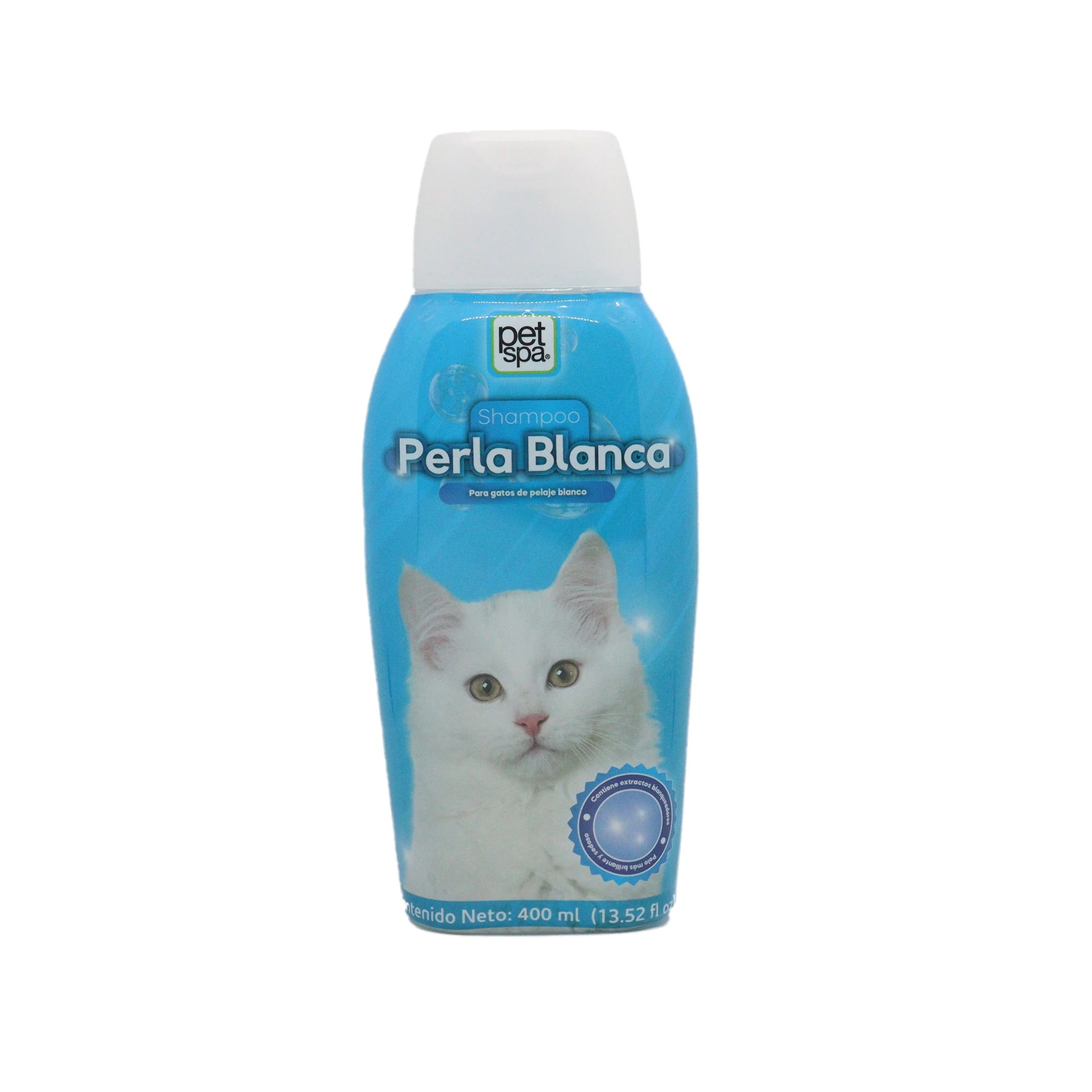 Shampoo Para Gato Pet Spa Perla Blanca 400 Ml - Pet Spa Colombia