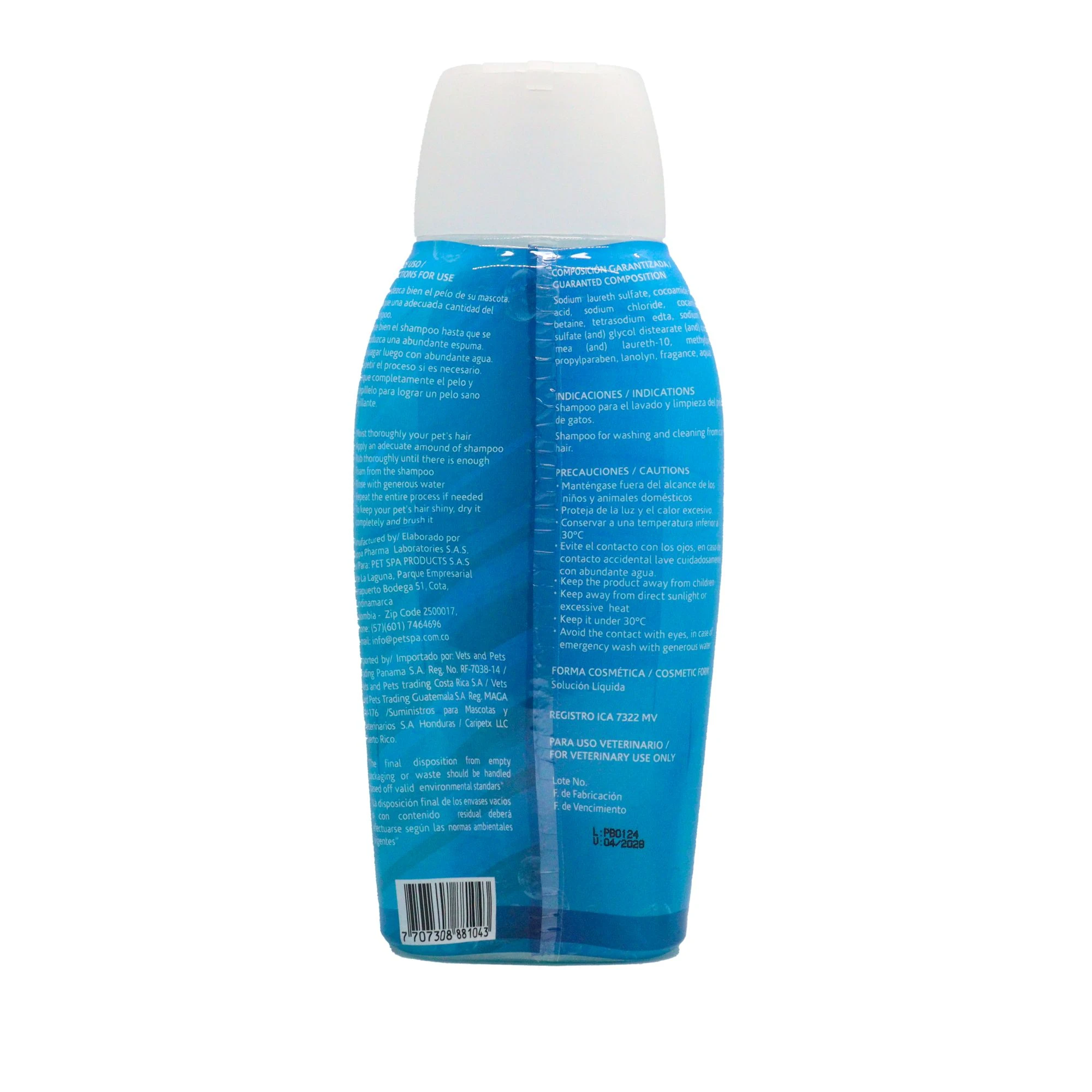 Shampoo Para Gato Pet Spa Perla Blanca 400 Ml - Imagen 3