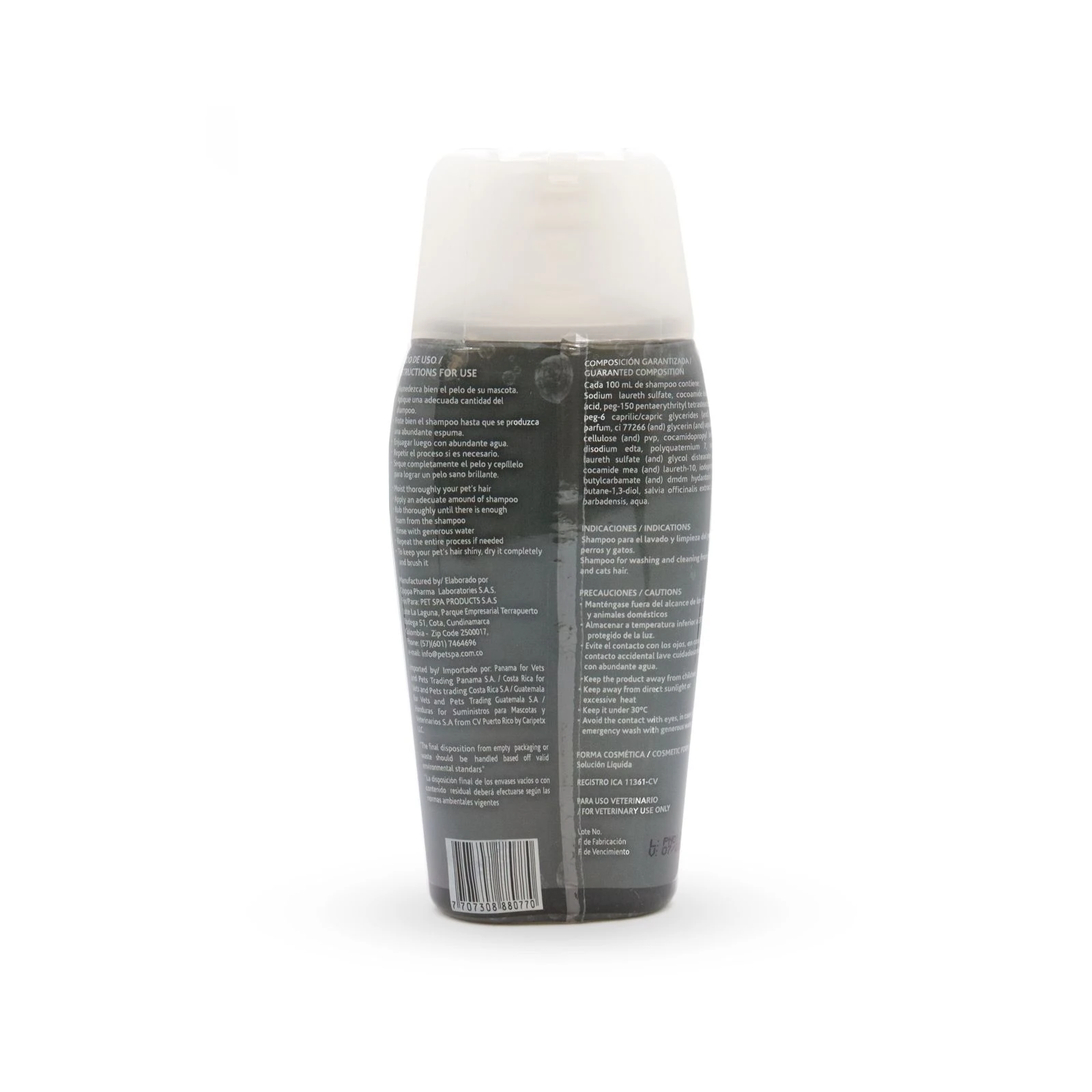 Shampoo Pet Spa Para Perros Pelo Negro 200 Ml - Imagen 2