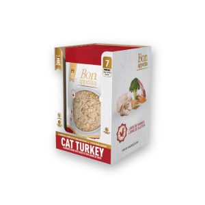 Bon Appetita Gato Adulto Sabor A Pavo - Comida Húmeda 100g Caja x 7 unds